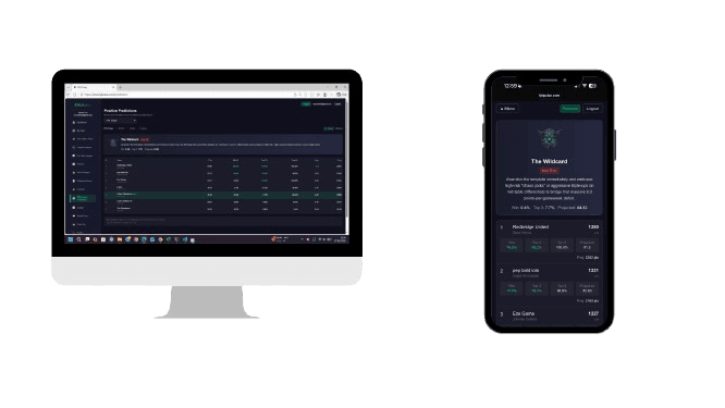 FPL Pulse mini-league Monte Carlo simulator showing win probabilities